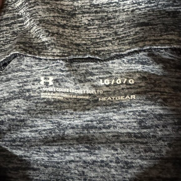 Under Armour Pullover Mens Large Gray HeatGear Tech 1/2 Zip Running Athletic - Picture 3 of 8
